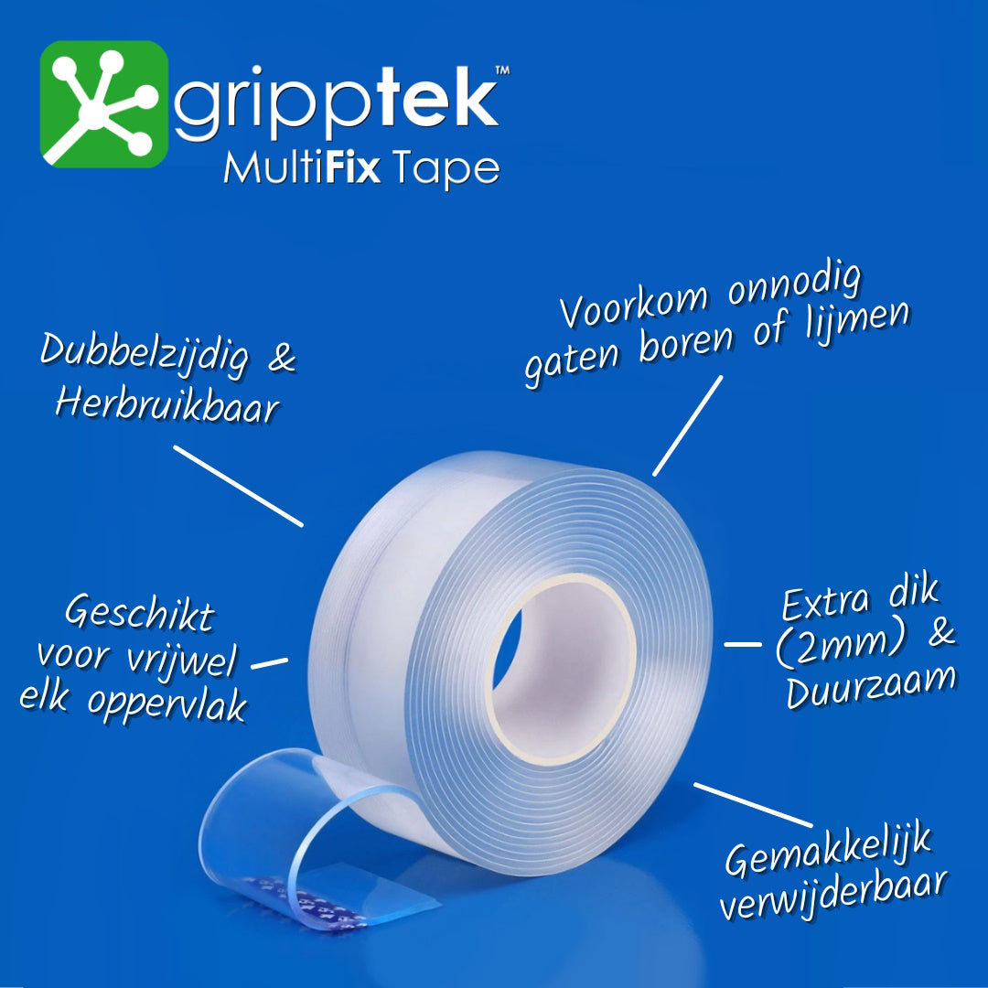 GrippTek® MultiFix Tape + Pads Kleefbundel - GrippTek