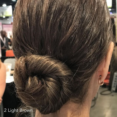 Light Brown Twisted Bun Easy Updo Extensions