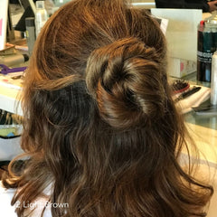 Light Brown Twisted Bun Easy Updo Extensions