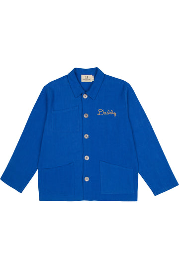 Whyessa Collared Two-Tone Corduroy Jacket