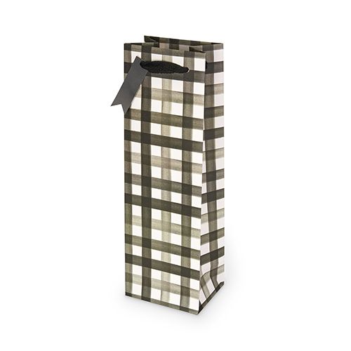 Buffalo Check Single-bottle Wine Bag by Cakewalk