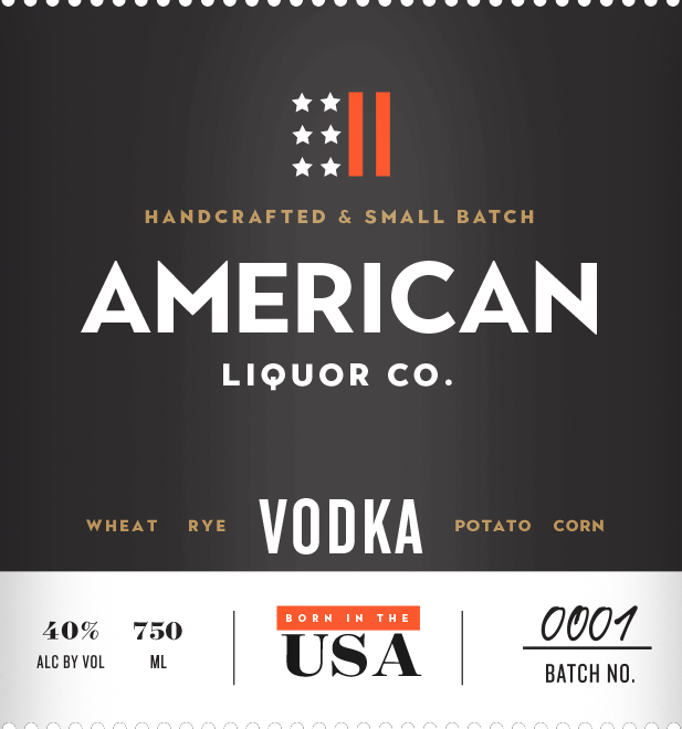 AMERICAN LIQUOR CO. VODKA