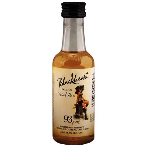 BLACKHEART PREMIUM SPICED PL 50ML SLEEVE (10 BOTTLES)