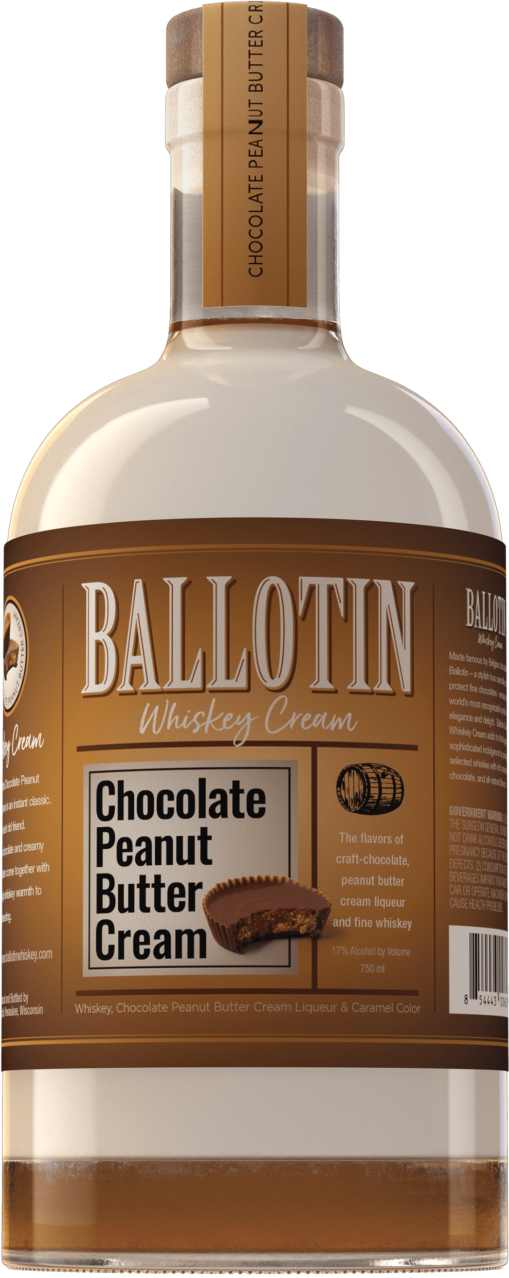 BALLOTIN CHOC PB WHISKEY CREAM