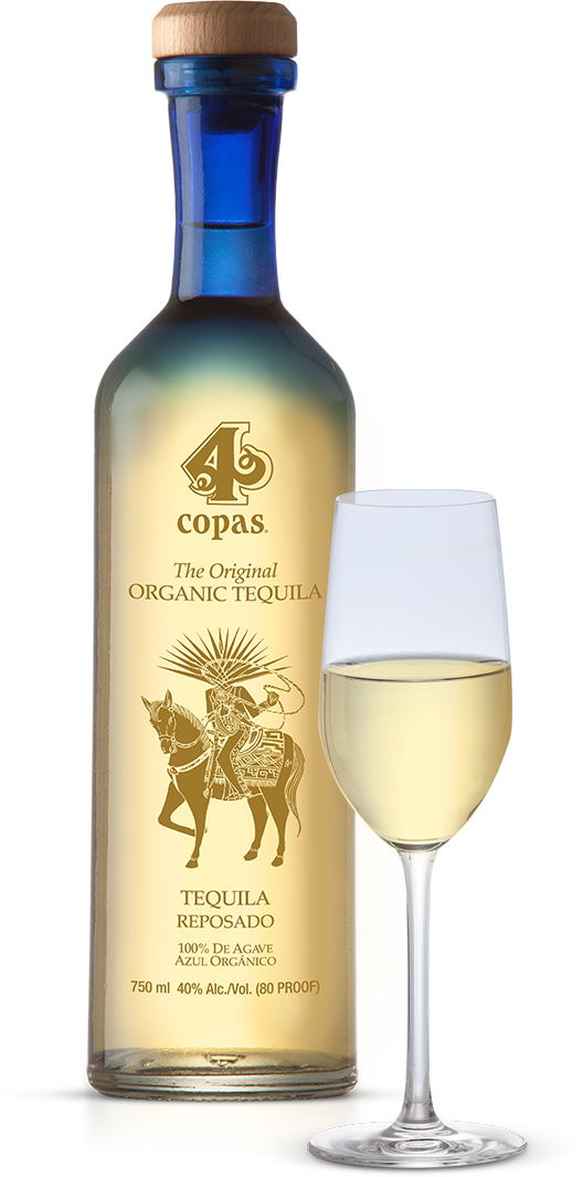 4 COPAS TEQUILA REPOSADO ORGAN