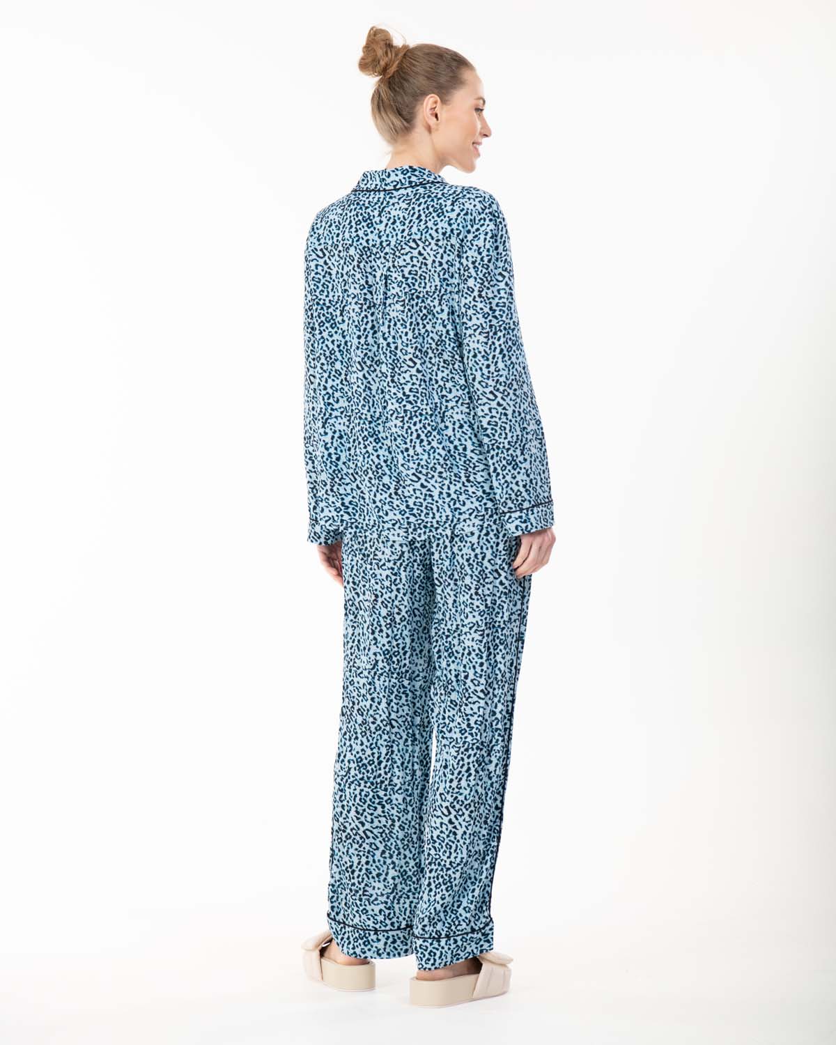 Sample Sale - Pyjama Set, Blue Leopard