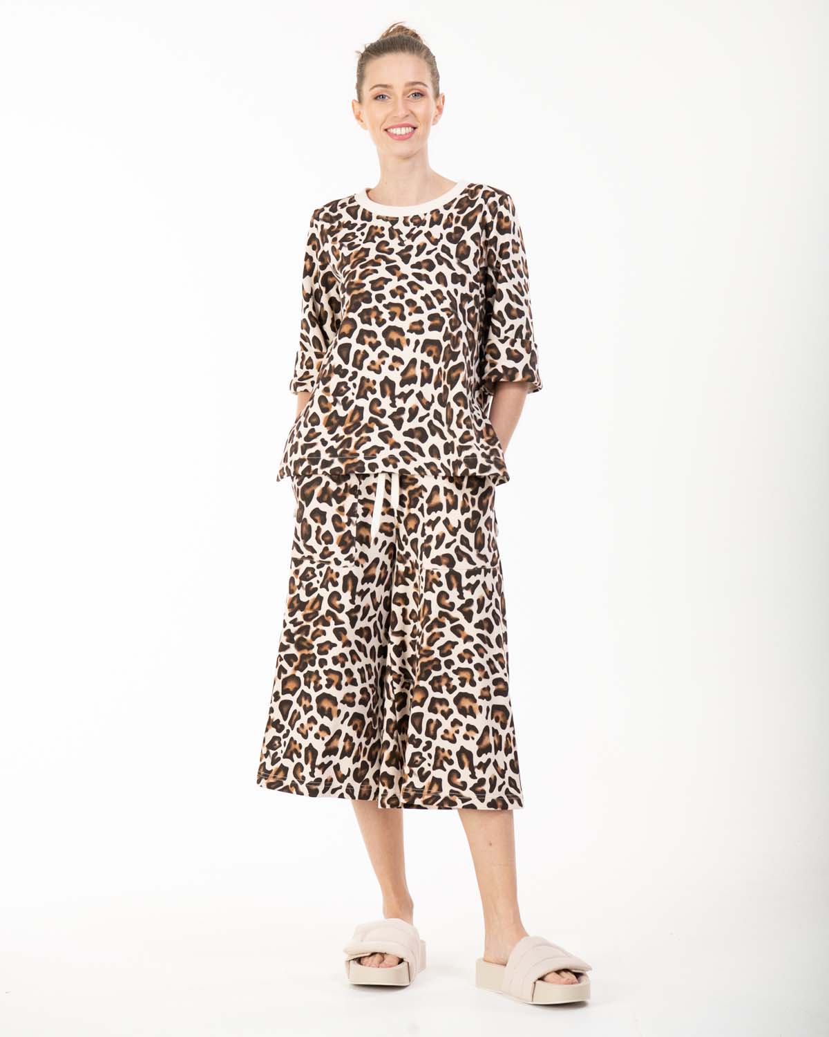 Sample Sale - Pyjama Set, Brown Leopard