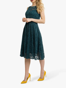 jolie moi teal dress