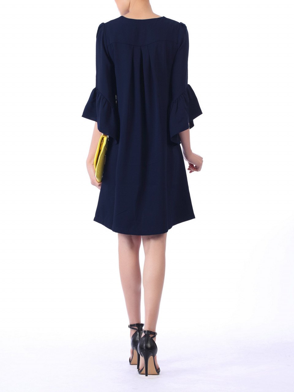 Jolie Moi Flare Sleeve Tunic Dress, Navy