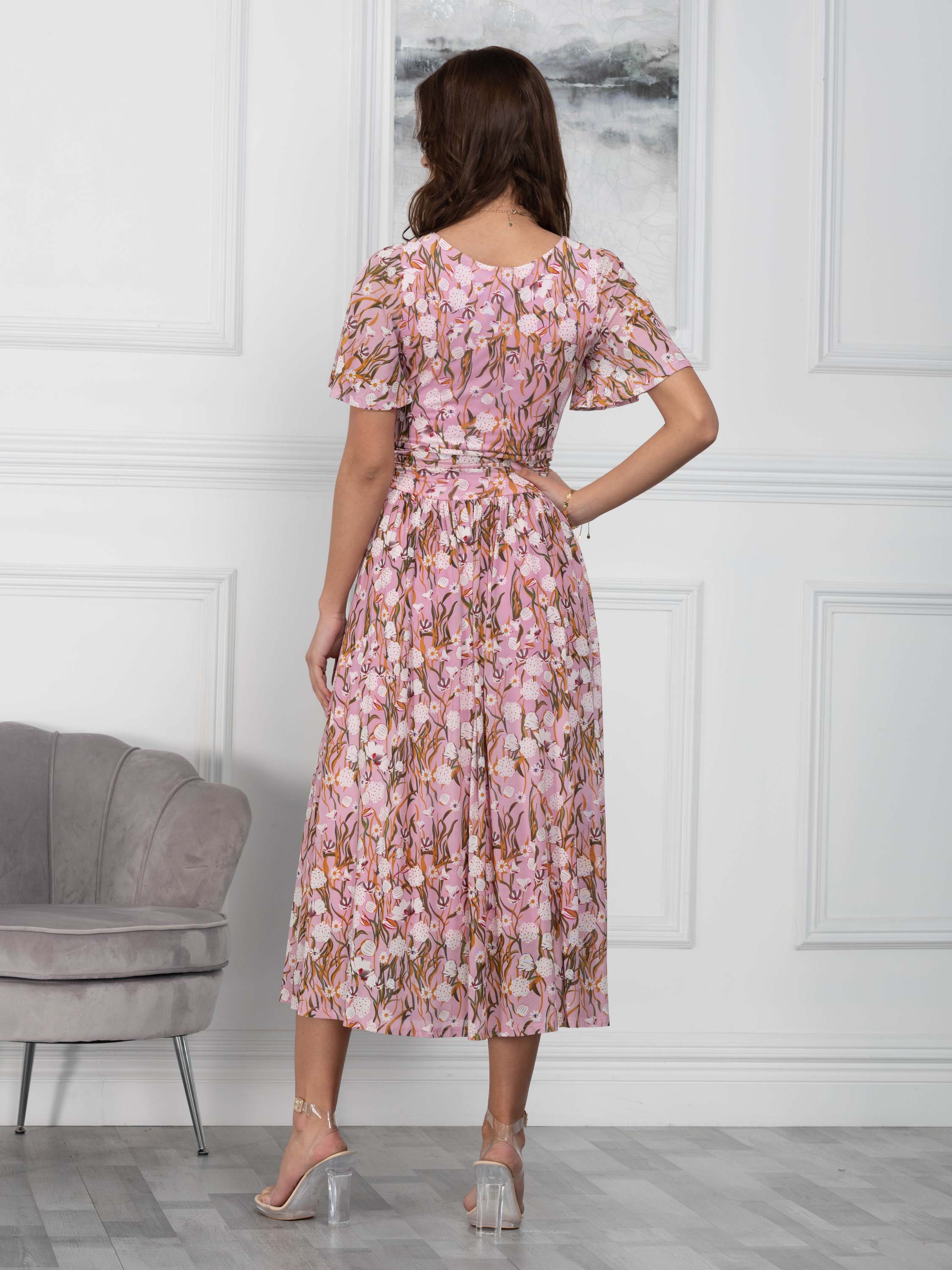 Sample Sale - Maxi Dress, Pink Floral