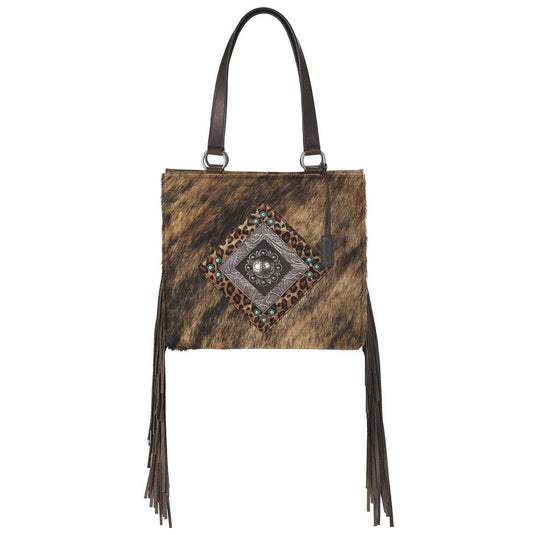 ARIAT - Serape & Fringe Style Crossbody Bag ( Brown / Multi )