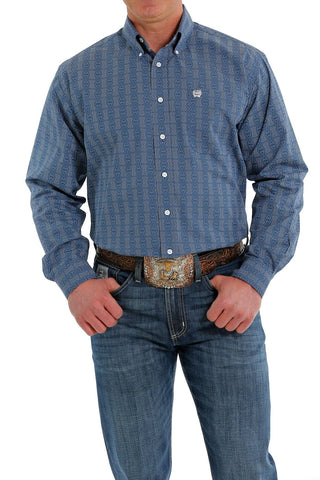 Cinch Men's Shirt - Denim Western Snap - Indigo - Billy's Western Wear