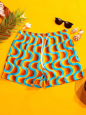 Waist Pocket Swim Trunks - Waves And Trunks