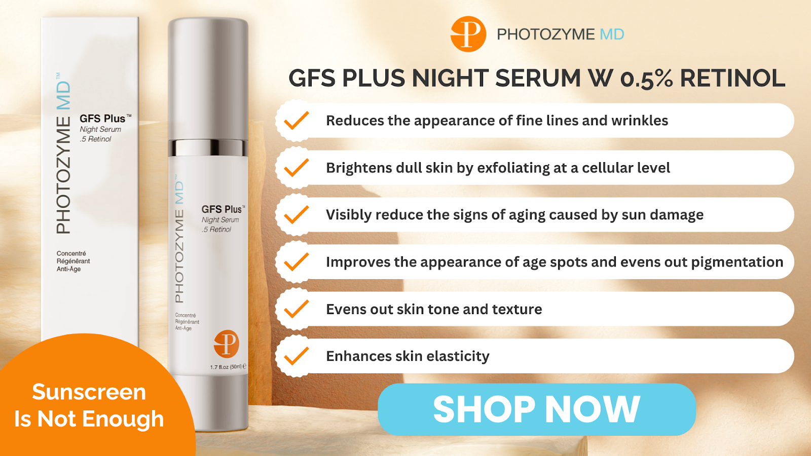 GFS Plus Night Serum w 0.5% Retinol