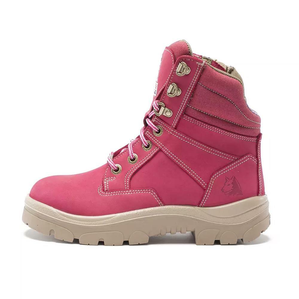 pink safety boots