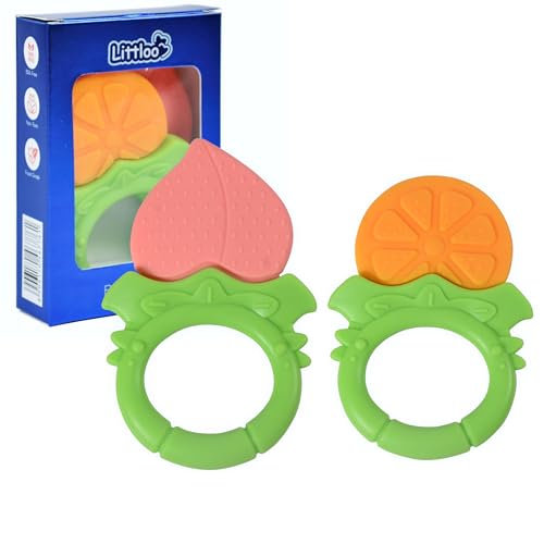 Littloo Baby Teether (Pack of 2): Delightful, Natural Relief for Tiny Gums