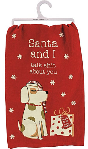 The Tree Isn't The Only Thing Getting Lit/Funny Christmas Tea Towel Decor  Gift Fun Kitchen - Yahoo Shopping