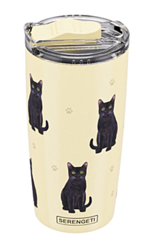 NEW! Black Cat Tumbler, 40 oz., with Handle and Straw Lid - Georgia's Gifts