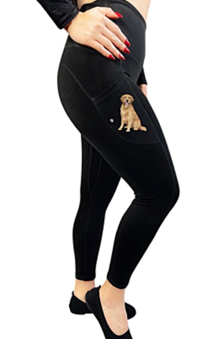 URBAN ATHLETICS Ladies GOLDENDOODLE High Rise Leggings With Pockets E&S  Pets