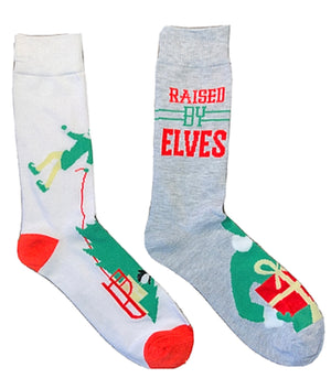 Elf on A Shelf Men’s African American Elf Socks