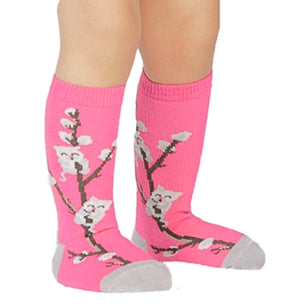 SOCK IT TO ME BRAND TODDLER GIRL CAT NON-SLIP GRIP SOCKS