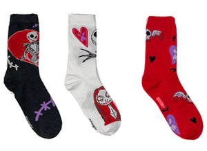 DISNEY THE NIGHTMARE BEFORE CHRISTMAS LADIES HALLOWEEN 5 Pair Of