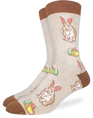 CRAZY DOG BRAND MEN'S EASTER SOCKS 'HOW EASTER EGGS ARE MADE