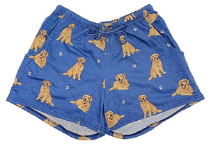 COMFIES LOUNGE PJ SHORTS Ladies BLACK LABRADOR Dog By E&S PETS