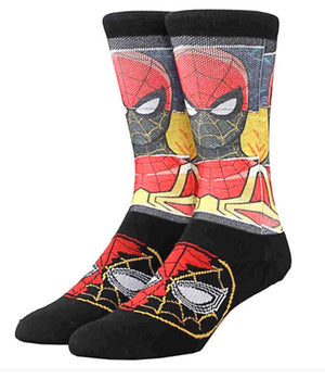 MARVEL Socks 1 pair Size 7-12 Adult Unisex Deadpool Ironman Spiderman Halk
