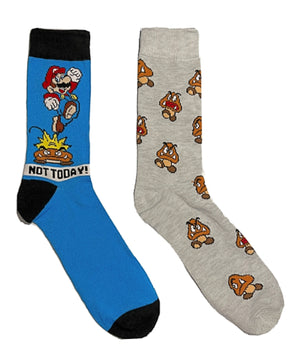 Nintendo Super Mario - NoShow Men's Socks - Size 6 1/2-12 - 3