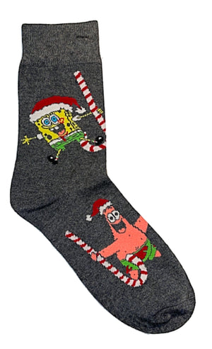 Spongebob SquarePants Mens Christmas Socks ‘Naughty or Nice’