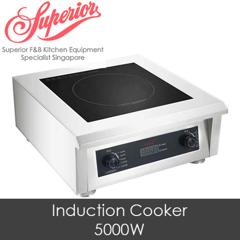 Wok a induction professionnel - 5000 W