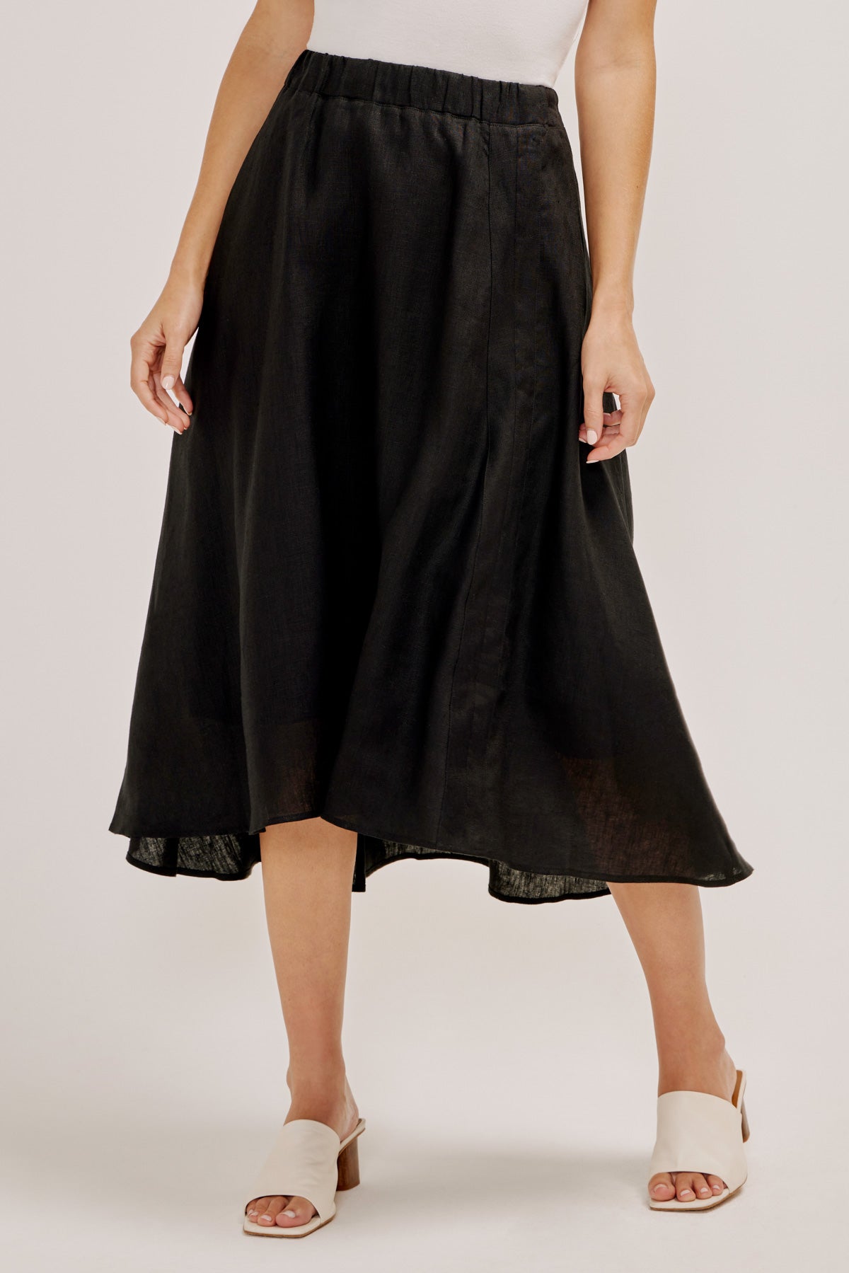 Linen Skirt With Lining - Three Dots