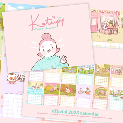 2023 wall calendar by katnipp studios