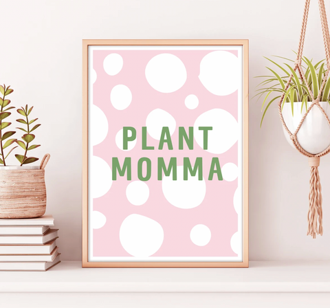 plant momma art print by Kayleigh Moore designs on Etsy