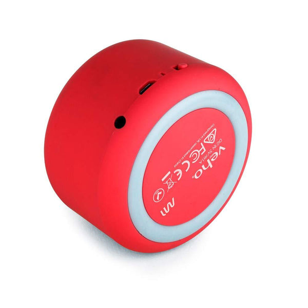 Veho M-1 Bluetooth Wireless Travel Speaker | 3.5mm Wired Connectivity - Red - VSS-102-M1-R