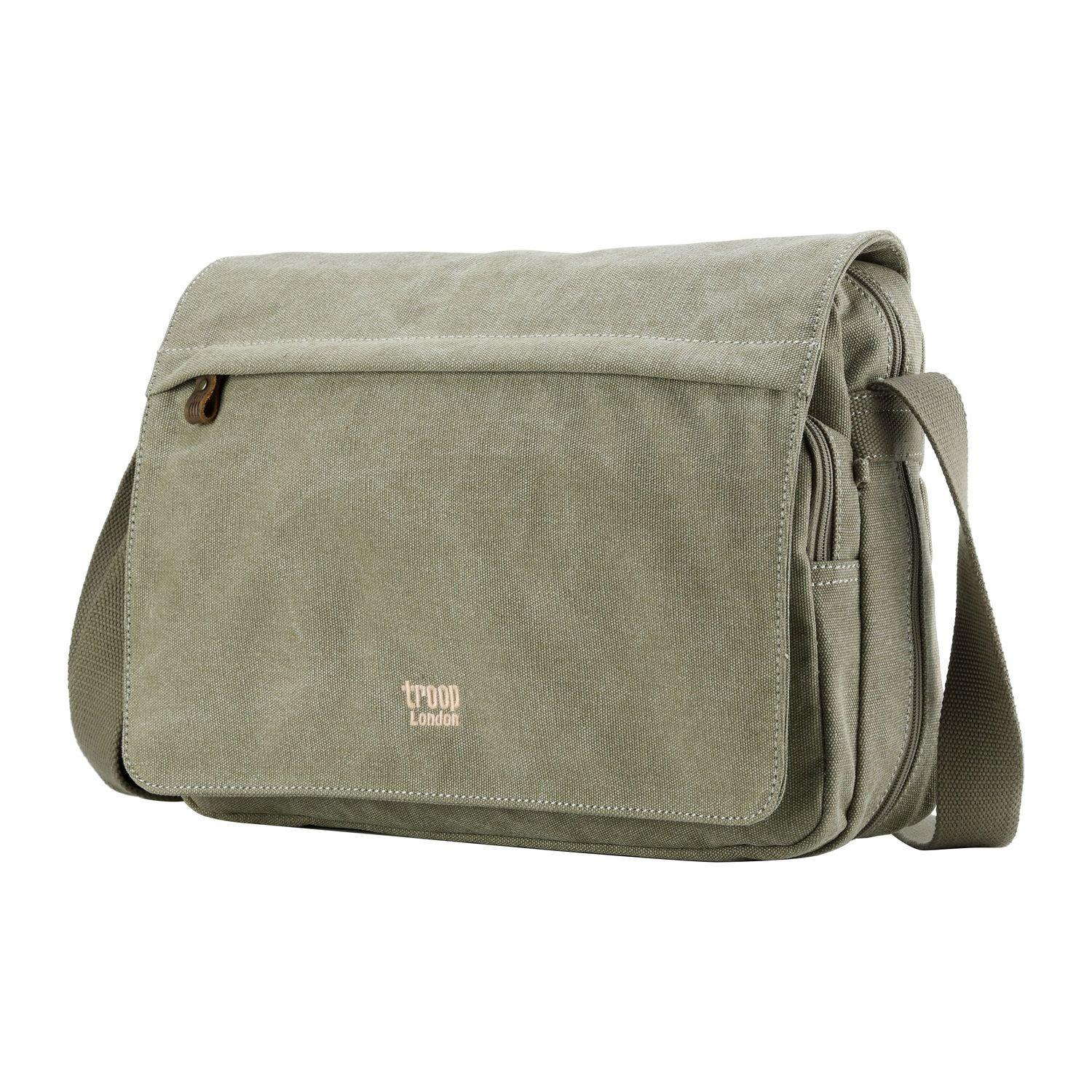 TRP0241 Troop London Classic Canvas Messenger Bag