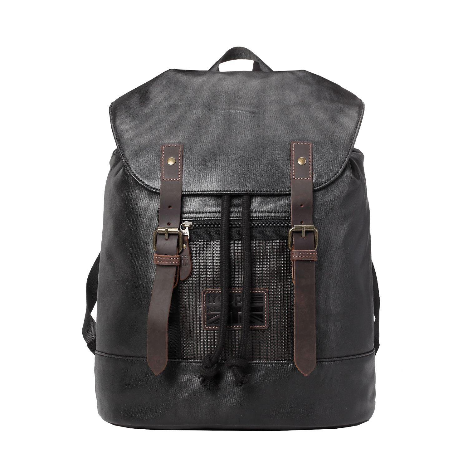 TRP0455 Troop London Heritage Canvas Laptop Backpack, Smart Casual Day ...