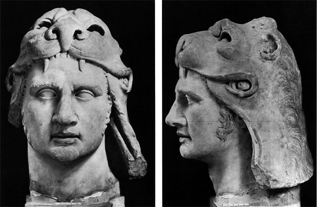 A sculpted bust of Mithridates