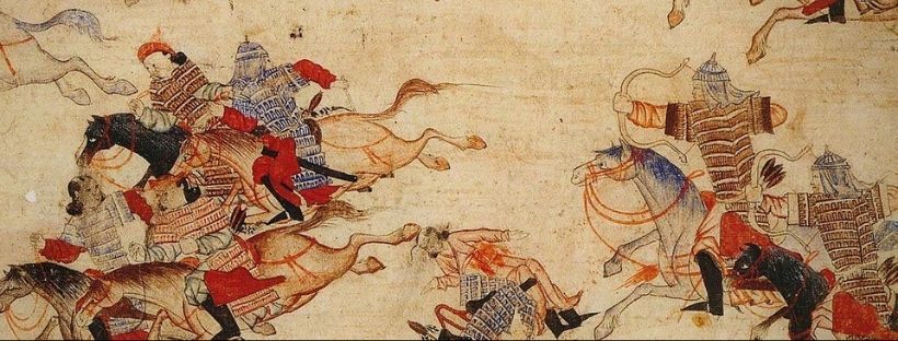 Mongols on horseback