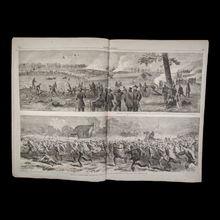 Load image into Gallery viewer, Harper&#39;s Weekly (#7) — MG. Sherman on Cover, Large Centerfold of Battle Scenes - June 4th, 1864 - U.S. Civil War
