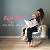 Yoga mom reads Zen Pig book to teach her son gratitude and compassion