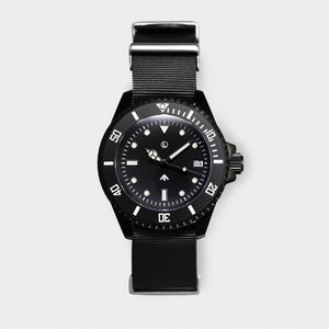 'Atlantic Black' Dive Watch (40mm) | Seal Black NATO x Limited Edition