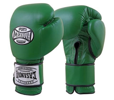 Casanova Boxing® Professional Hook and Loop Fight Gloves - Green – Pro  Boxing Supplies