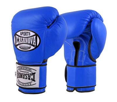 Casanova Boxing® Professional Hook and Loop Fight Gloves - Green