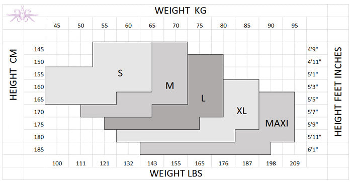 Oroblu Size Chart