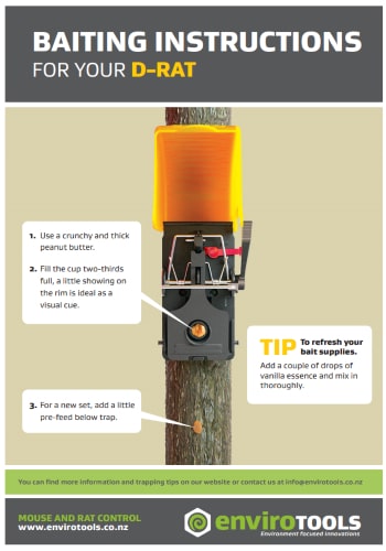 D-Rat multi rodent trap baiting instructions