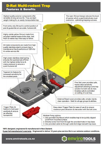 D-Rat multi rodent trap features and benefits