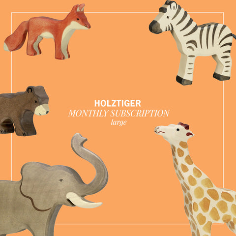 Holztiger Monthly subscription box in Large (5 animals)