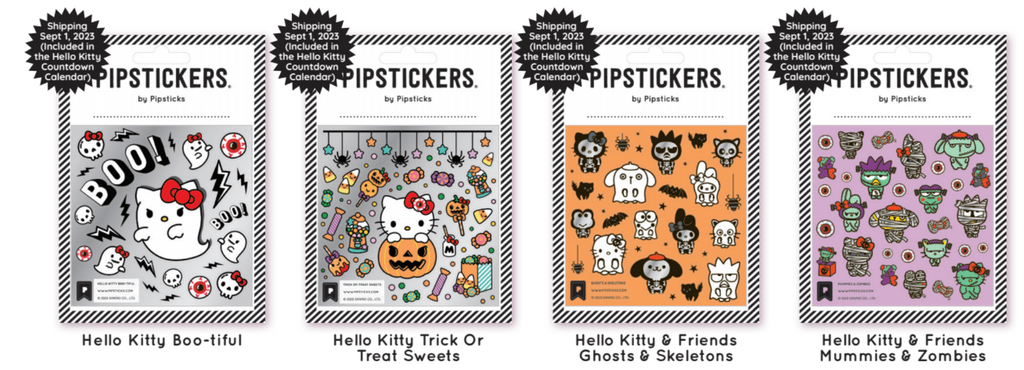 Pipsticks - Hello Kitty and Friends Halloween Sticker Countdown Spoilers